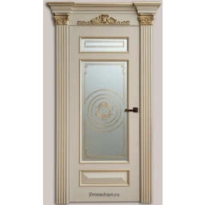 Межкомнатные двери эмаль бэд 800 х 2200 - цены от _min руб. до _max руб. Дверь Шерви ПО Молочный+золото 9001