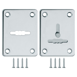 Накладка на сувальдный замок ESC.S-lift+S/K.set (ESC081/082) хром (2шт.)