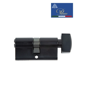 Цилиндровый механизм PORTUNO. Арт.CS60.03, 60м. (30+30), Цвет, Чёрный. ключ-вертушка