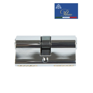 Цилиндровый механизм PORTUNO. Арт.CD60.01, 60м. (30+30), Цвет, Полированный хром. ключ-ключ