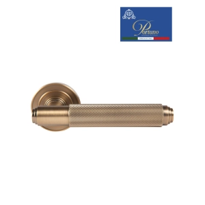 Дверная ручка на розетке Portuno Exa Zig 301.11 Матовый кофе