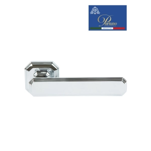 Дверная ручка на розетке Portuno Pyramid 522.01 Полированный хром