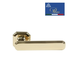 Дверная ручка на розетке Portuno Pyramid 522.06 PVD Полированное золото