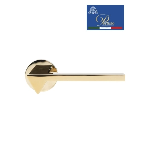 Дверная ручка на розетке Portuno Ama 104.06 PVD Полированное золото