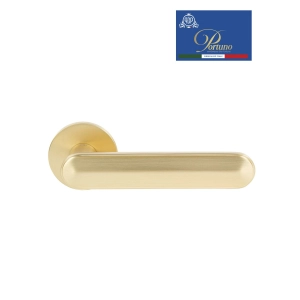 Дверная ручка на розетке Portuno Onyx 123.07 матовое золото