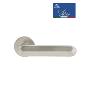 Дверная ручка на розетке Portuno Onyx 123.14 матовый никель
