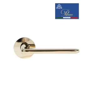 Дверная ручка на розетке Portuno Plana 112.06 PVD Полированное золото