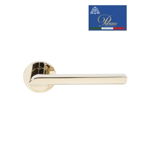 Дверная ручка на розетке Portuno Punto 102.06 PVD Полированное золото