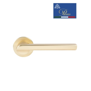 Дверная ручка на розетке Portuno Punto 102.07 матовое золото
