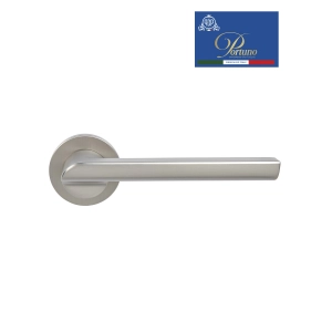 Дверная ручка на розетке Portuno Punto 102.14 Матовый никель