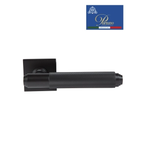 Дверная ручка на розетке Portuno Exa Zig 201.03 Черный