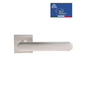 Дверная ручка на розетке Portuno Glamour 217.14 Матовый никель