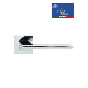 Дверная ручка на розетке Portuno Italia 206.01 Полированный хром