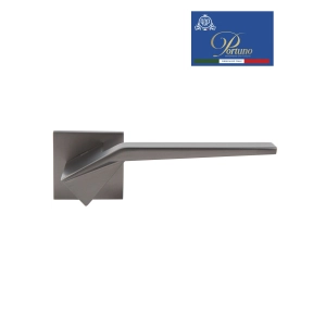 Дверная ручка на розетке Portuno Origami 205.05 Матовый графит