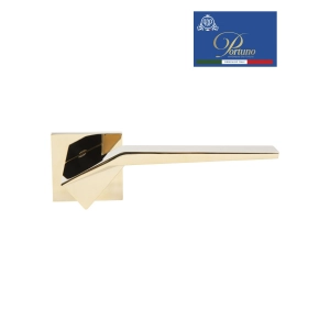 Дверная ручка на розетке Portuno Origami 205.06 PVD Полированное золото