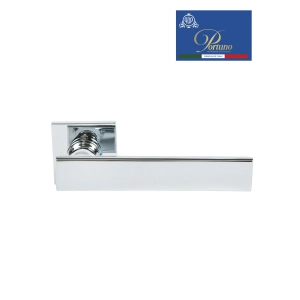 Дверная ручка на розетке Portuno Star 220.01 Полированный хром