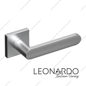 Дверная ручка Uno 1760 Матовый хром Квадратное основание