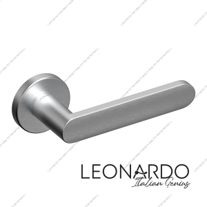 Дверная ручка Uno 1760 Матовый хром Круглое основание