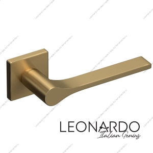 Дверная ручка Cometa 1111 Матовое золото квадратное основание