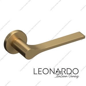 Дверная ручка Cometa 1111 Матовое золото круглое основание