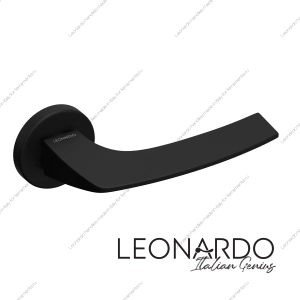 Дверная ручка Luna 1650 Черный круглое основание