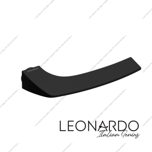 Дверная ручка Luna 1650 Черный Ghost основание