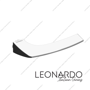 Дверная ручка Luna 1650 Хром Ghost основание