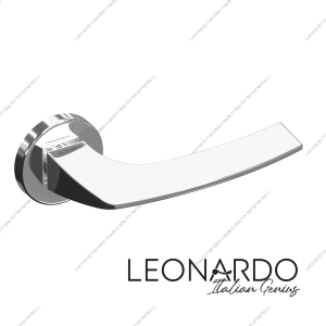 Дверная ручка Luna 1650 Хром круглое основание