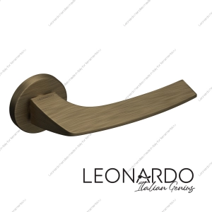 Дверная ручка Luna 1650 бронза круглое основание