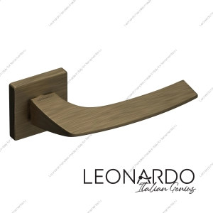 Дверная ручка Luna 1650 бронза квадратное основание