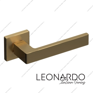 Дверная ручка Vision 1510 матовое золото квадратное основание