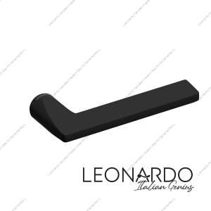 Дверная ручка Quattro 1860 черный Ghost основание