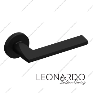 Дверная ручка Quattro 1860 черный круглое основание