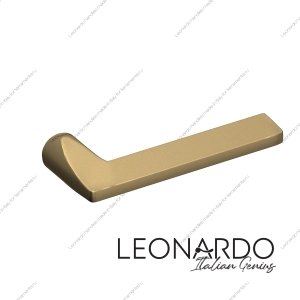 Дверная ручка Quattro 1860 матовое золото Ghost основание