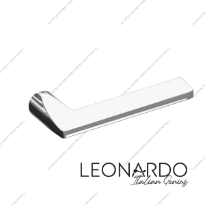 Дверная ручка Quattro 1860 хром Ghost основание