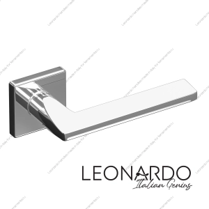 Дверная ручка Quattro 1860 хром квадратное основание