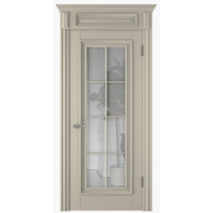 Дверь межкомнатная БРЕМЕН 1/4 ПО эмаль галечный серый