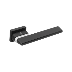 Ручка Джулия матовый черный - хром блестящий