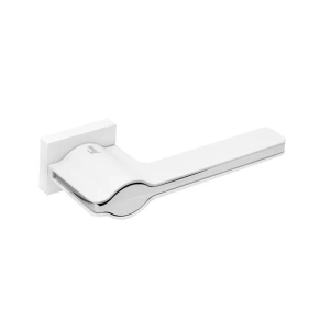 Ручка Патти матовый белый - хром